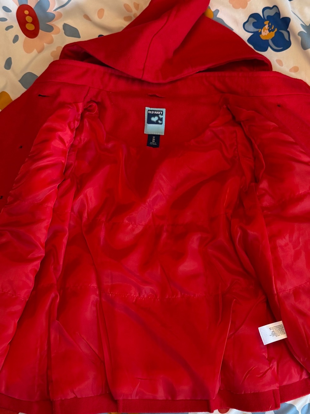 NWOT Old Navy Hooded Peacoat Size 5T - Picture 4 of 8